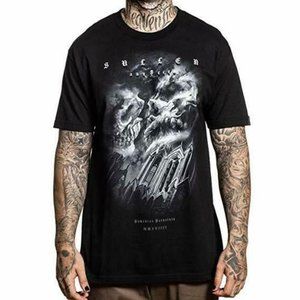 Sullen Clothing Parvainis Tee XL Gothic Skull